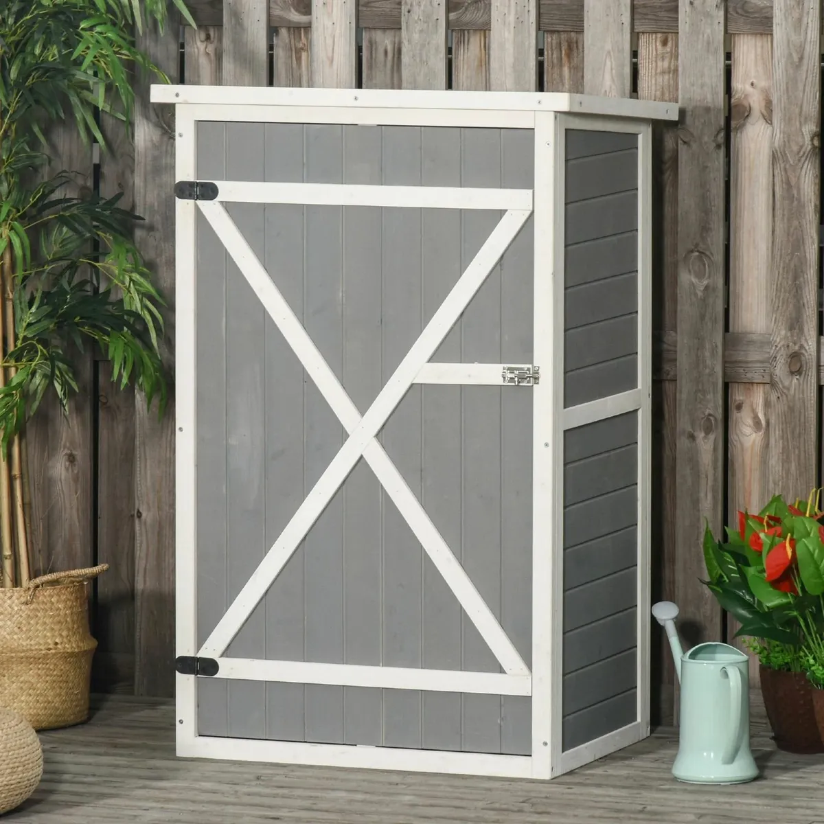 Garden Shed Wooden Garden Storage Shed Fir Wood - Image 4