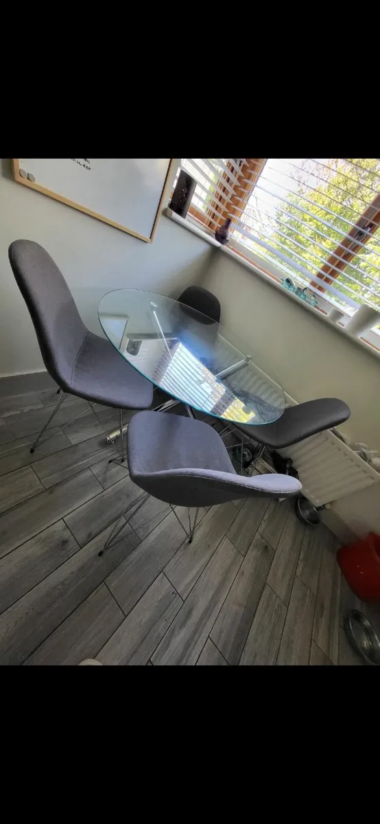 Glass Table & Chairs - Image 2