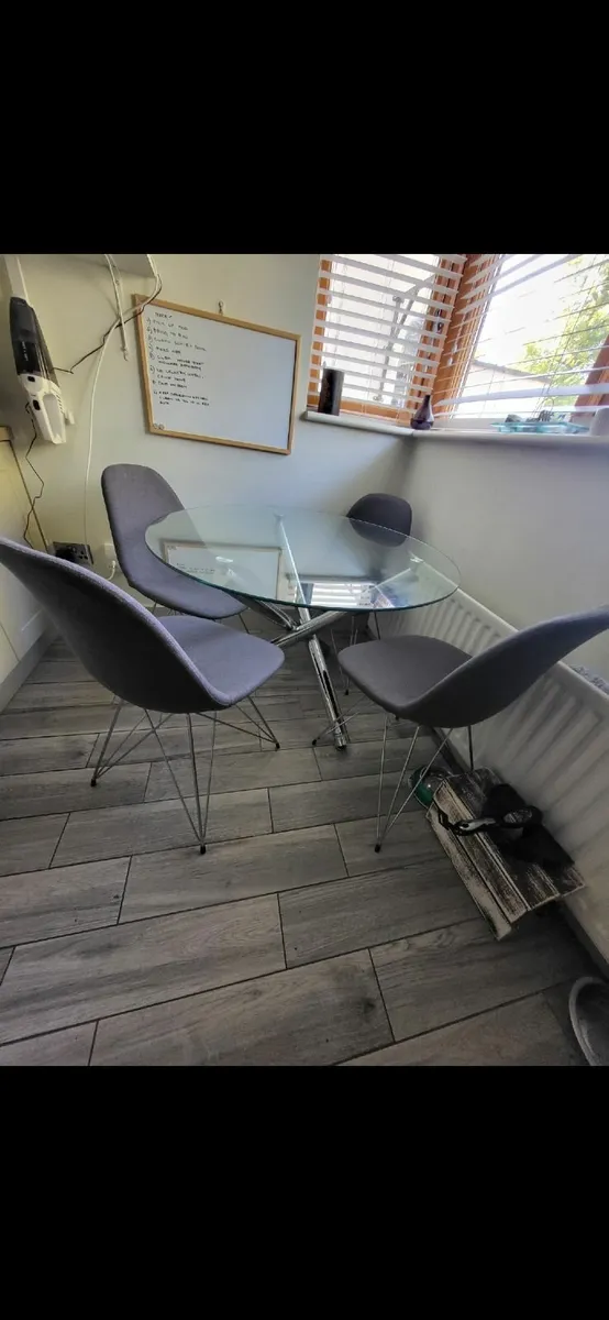 Glass Table & Chairs - Image 3