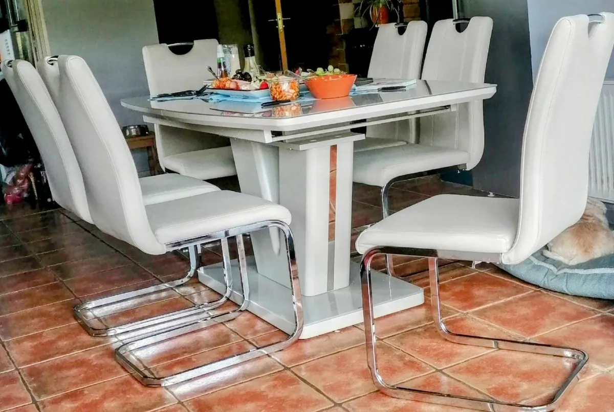 Dining table and 6 chairs - Image 1