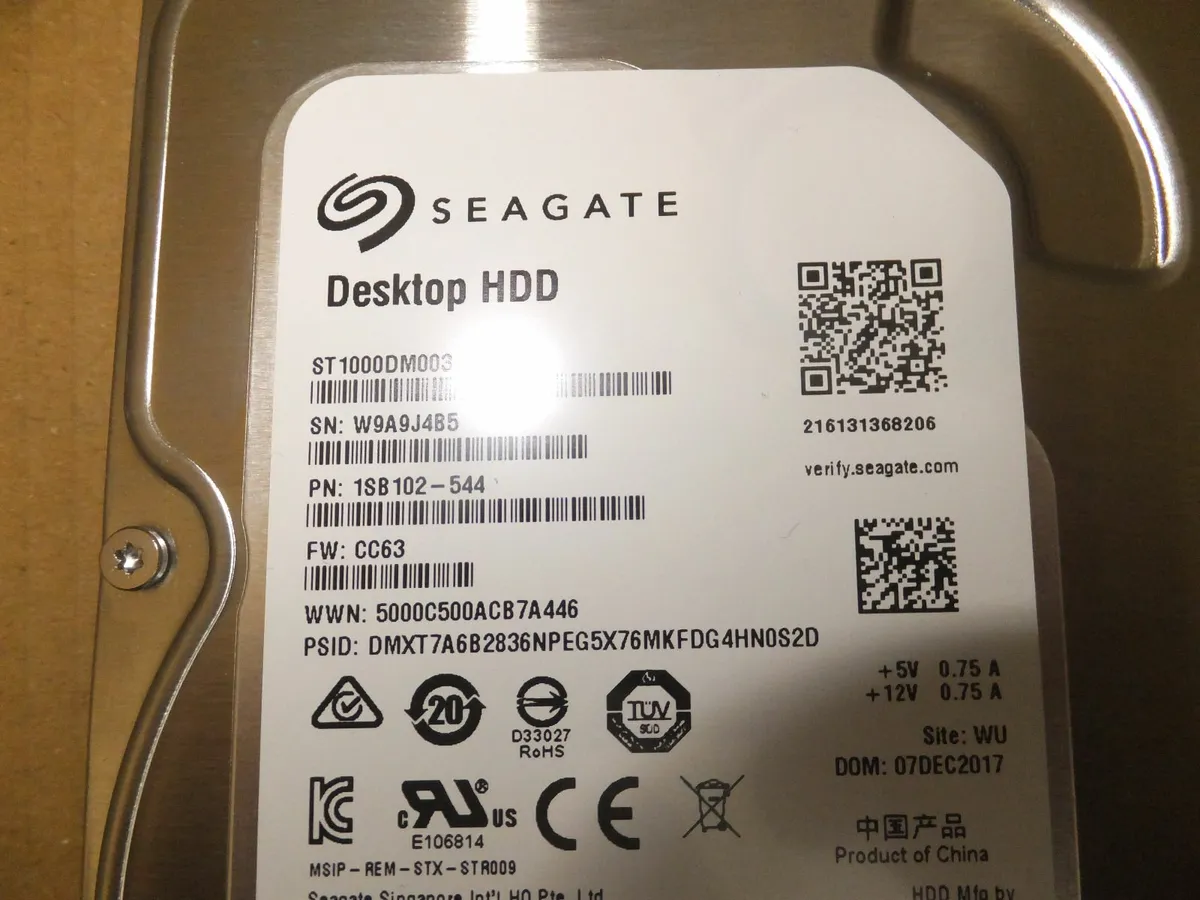 Seagate desktop HDD 1TB - Image 1
