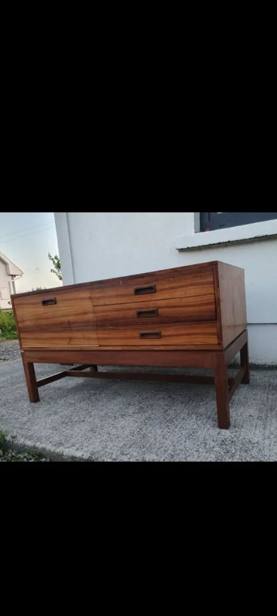mid century teak sideboard alfred cox 1985 - Image 3