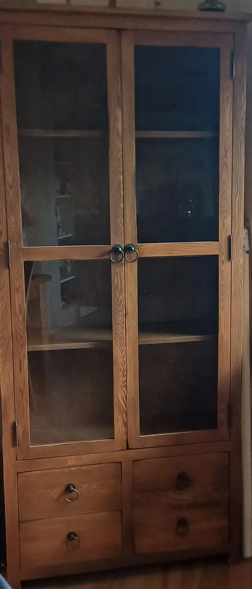 Dining Table,  Chairs and  Display Cabinet - Image 1