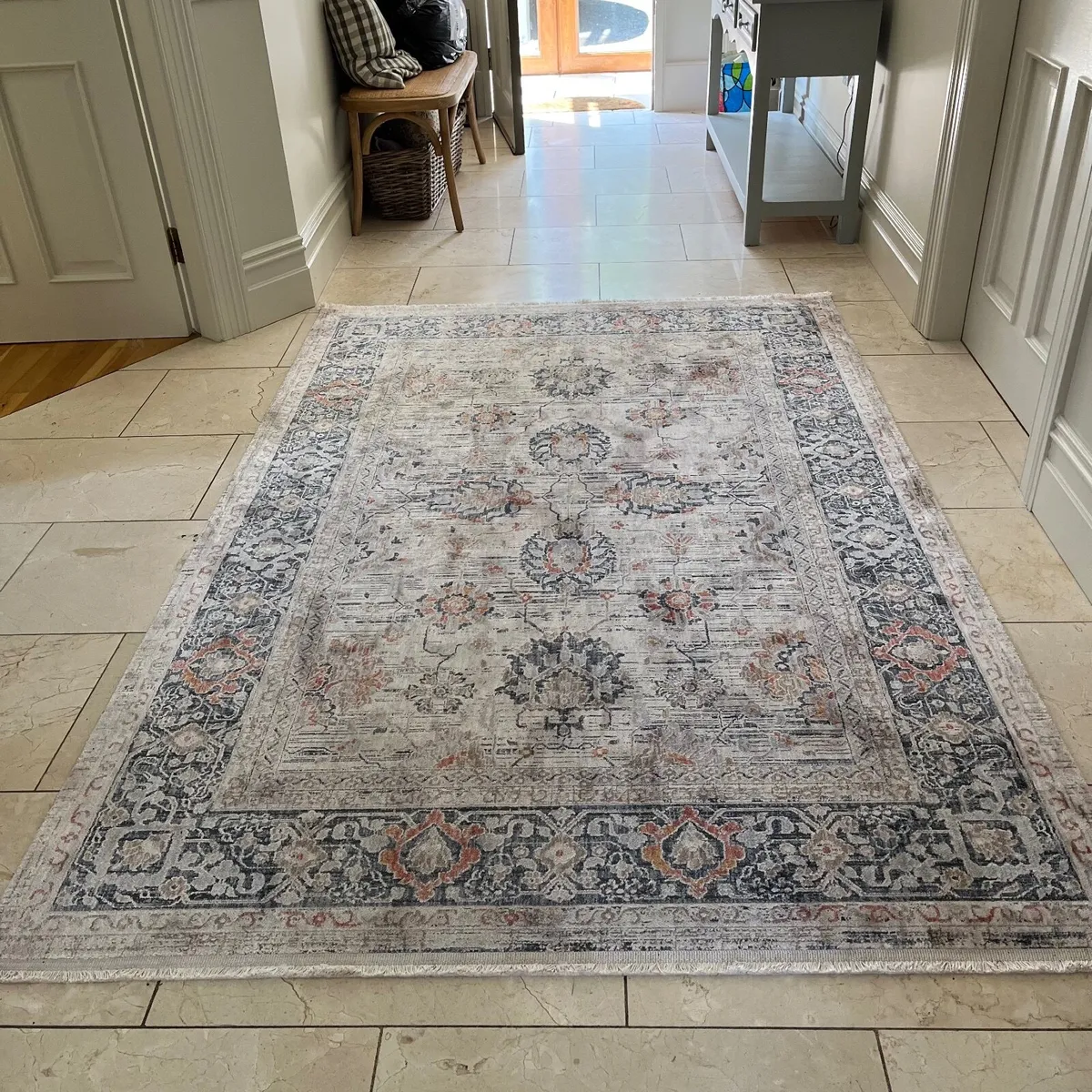 Large soft vintage rug 200 x 290cm - Image 2