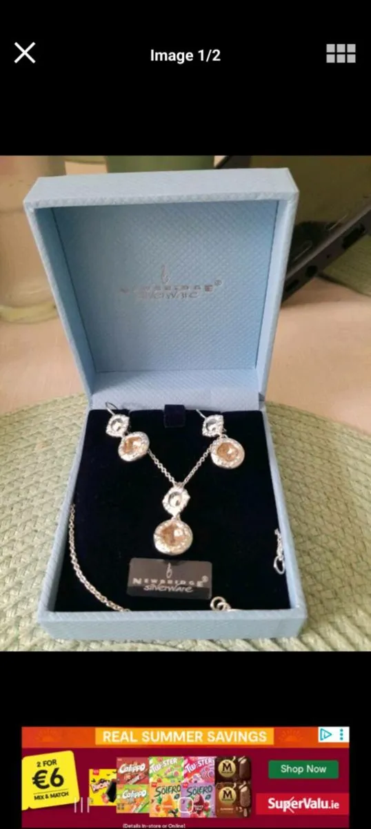 New bridge ear ring necklace set