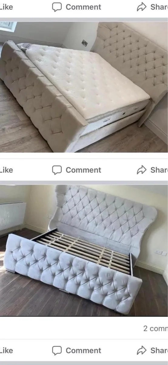 Super King bed with Memory foam mattress - Image 3
