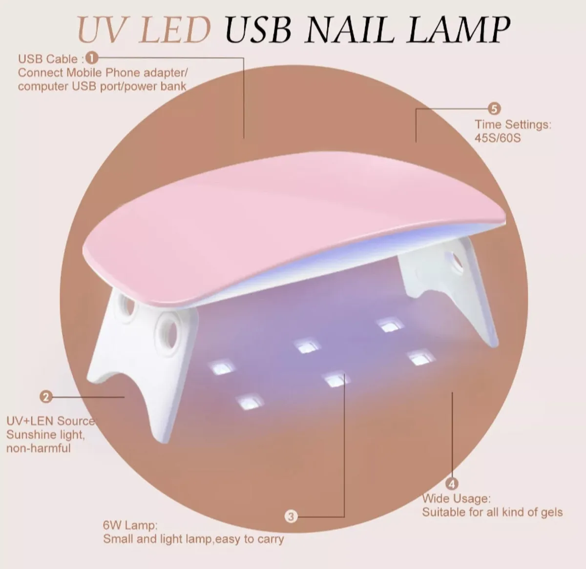 All-in-One Nail Manicure Kit with Lamp & Drill - Image 2