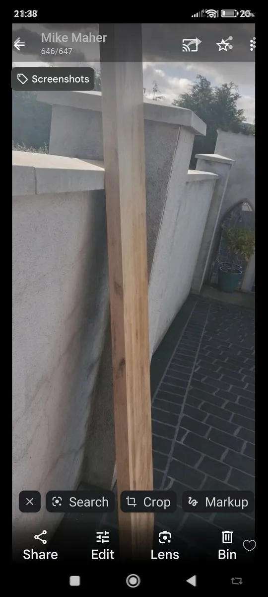 Solid oak shelf - Image 1
