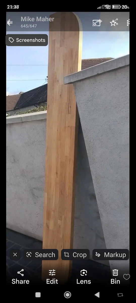 Solid oak shelf - Image 2