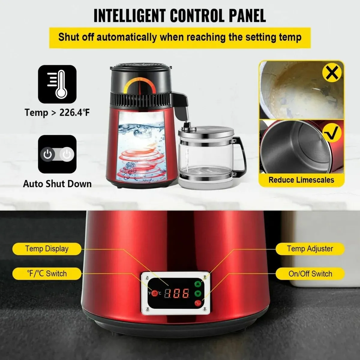 Water Distiller Machine 4L Water Distiller 750W - Image 2