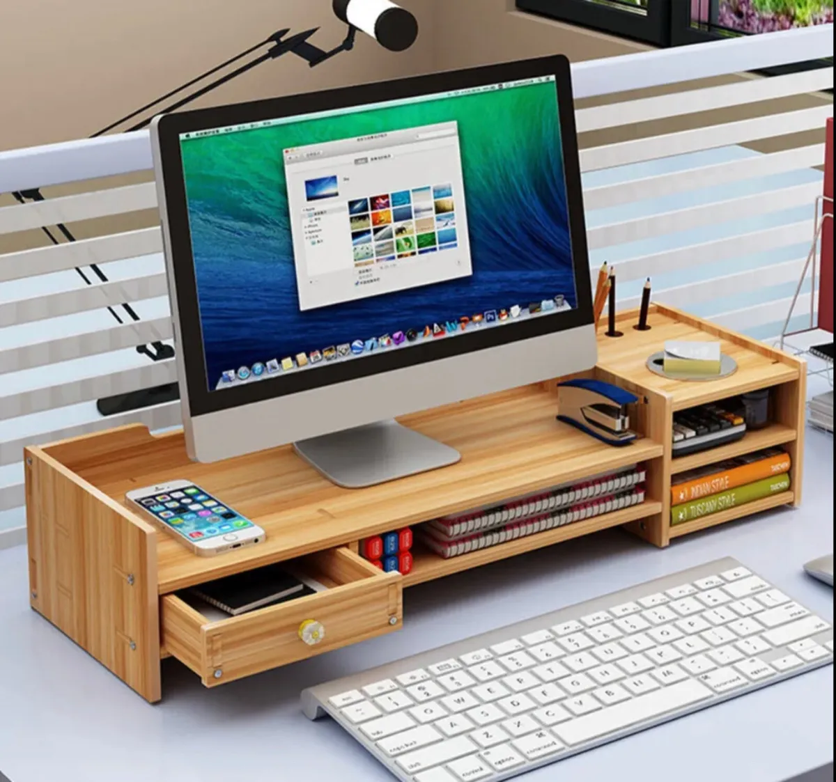 Laptop, Desktop, Monitor Riser Stand Desk Tidy NEW - Image 1