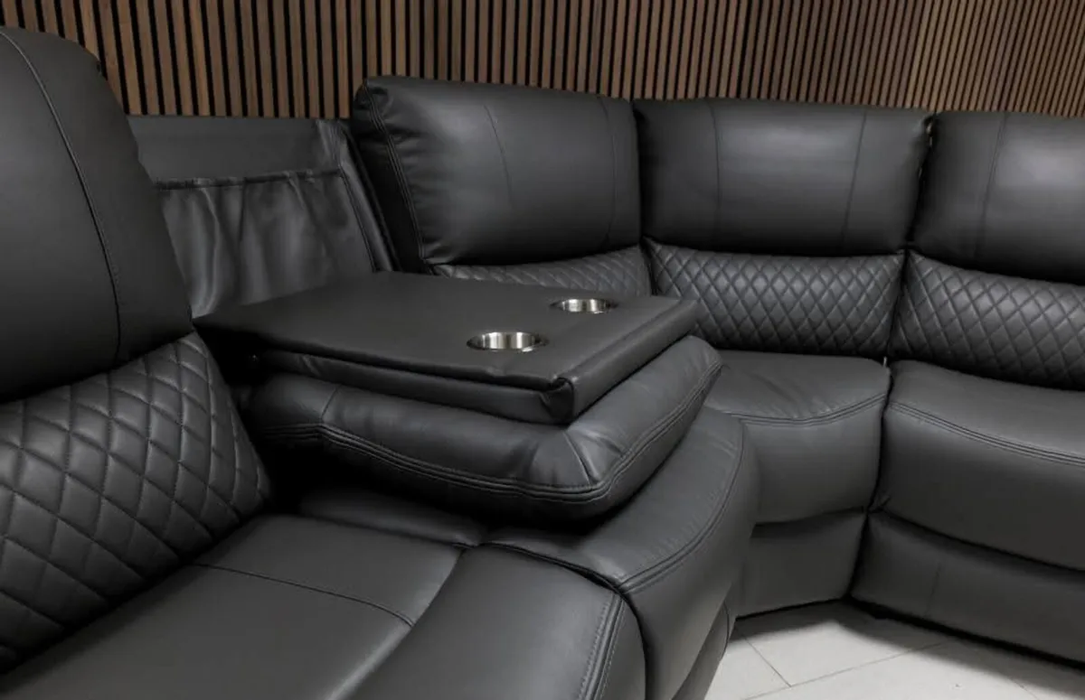 Rita Leather Manual Leather Recliner Sofa - Image 3