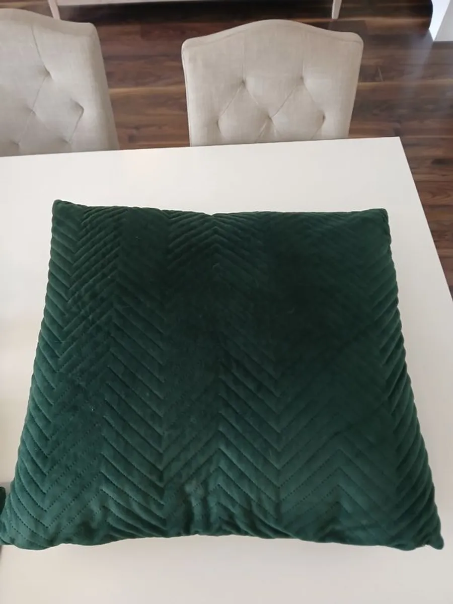 Forest Green 90x90 Suede Curtains - Image 3