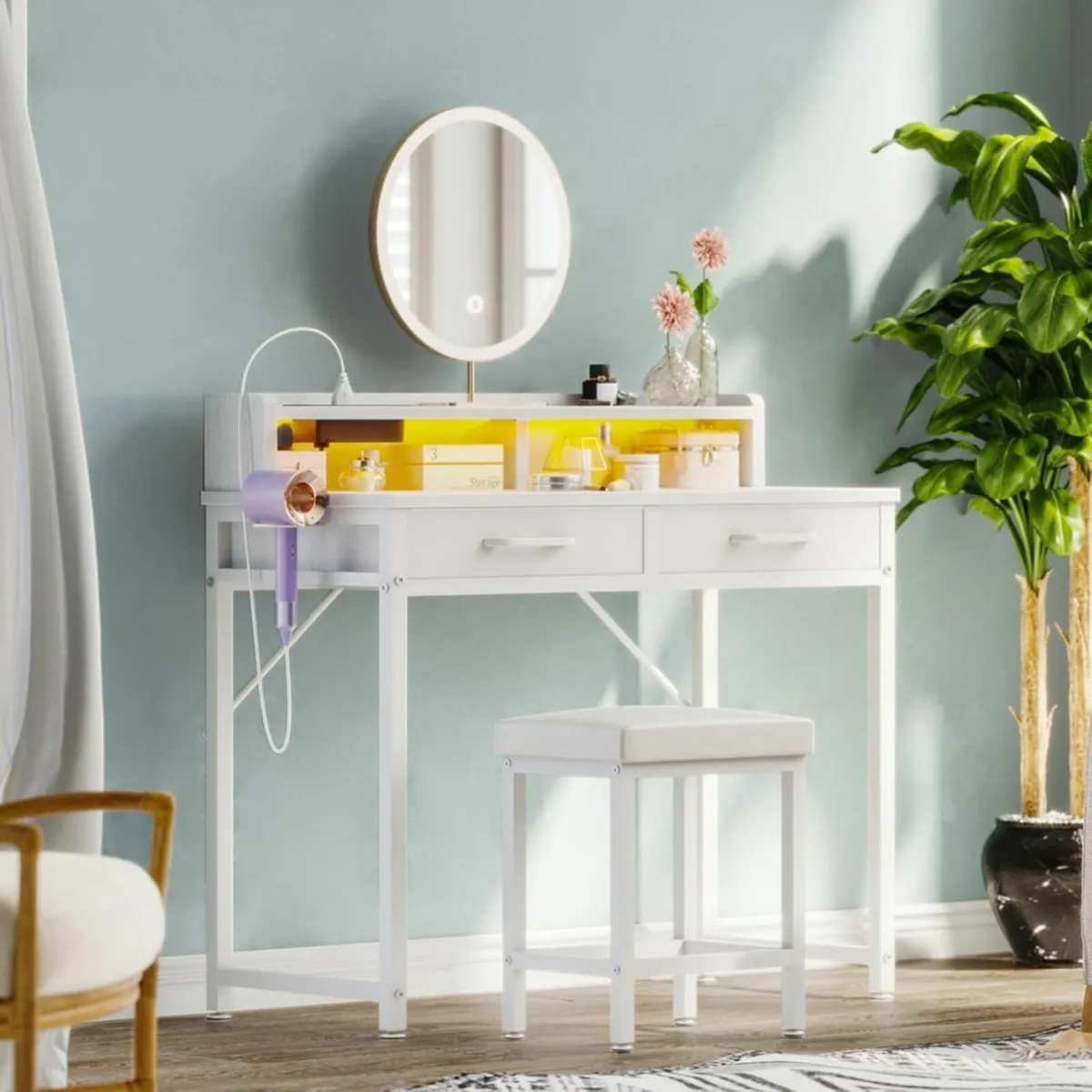Dressing Table LED Lights Adjustable Brightness - Image 3