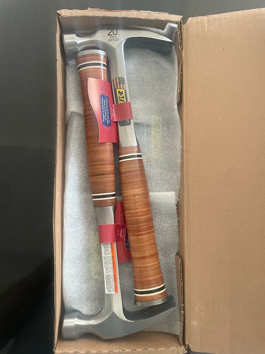 Estwing leather handle hammer e20s x2