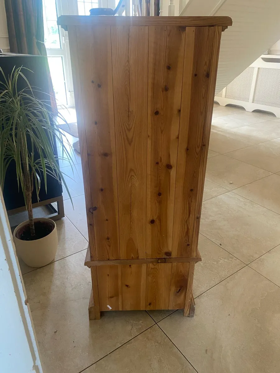Tall Brown Unit with Two Drawers - Image 3
