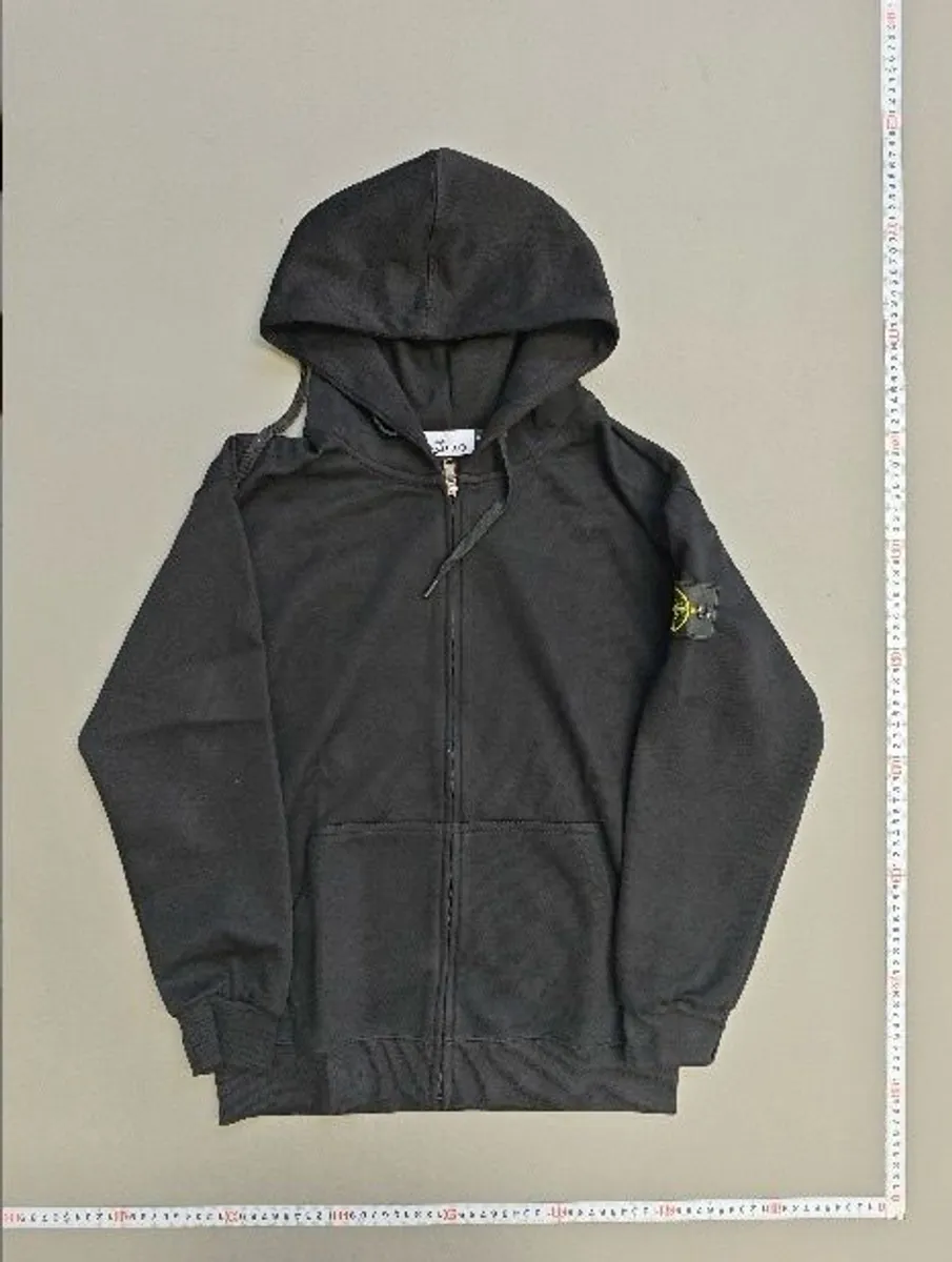Stone Island zip up, size M, black - Image 3
