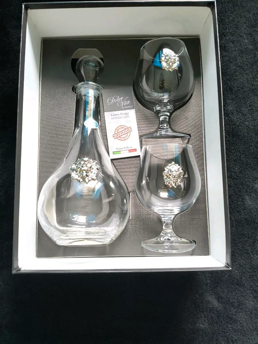 Luxury Handmade Crystal Set Made in Italy - Image 1