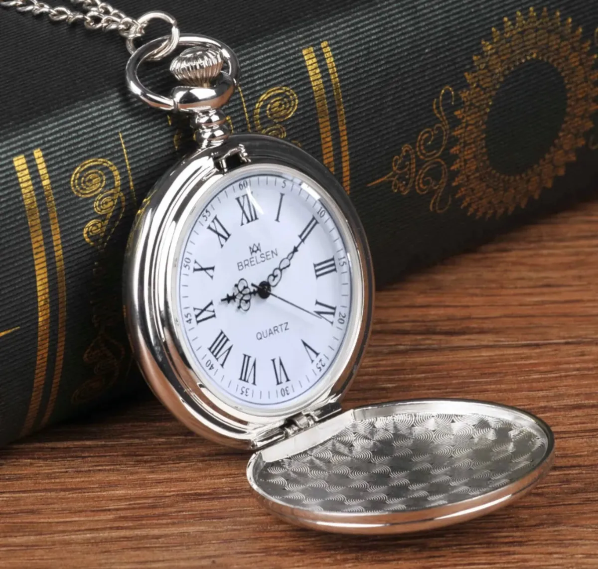 NEW Pocket Watch "To MY SON" with Chain Retro - Image 2