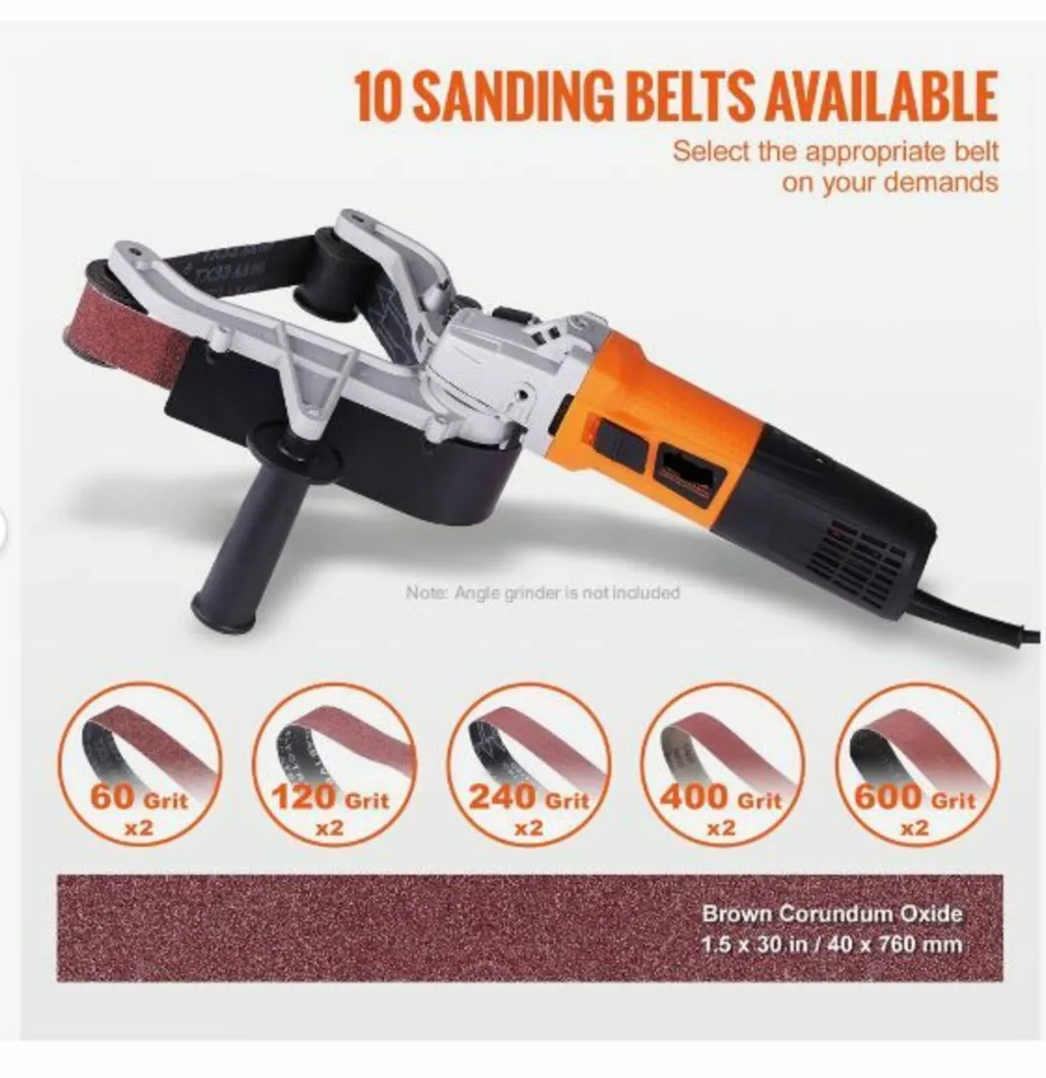Belt Sander Adapter for Angle Grinder - Image 1