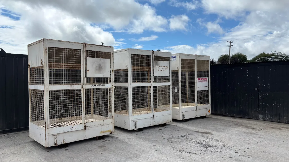 Steel Storage Cages With Drip Tray - Image 1