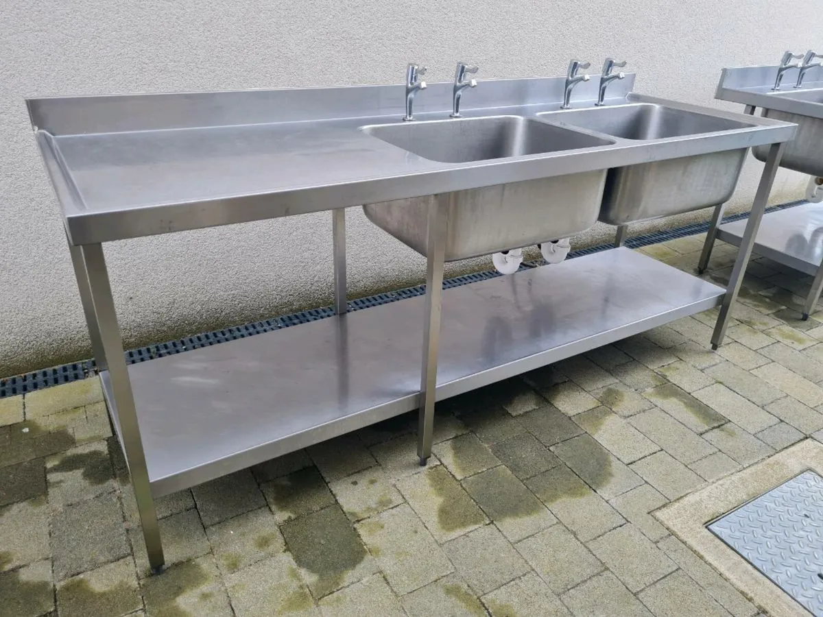 Stainless Steel Double Sinks - Image 2