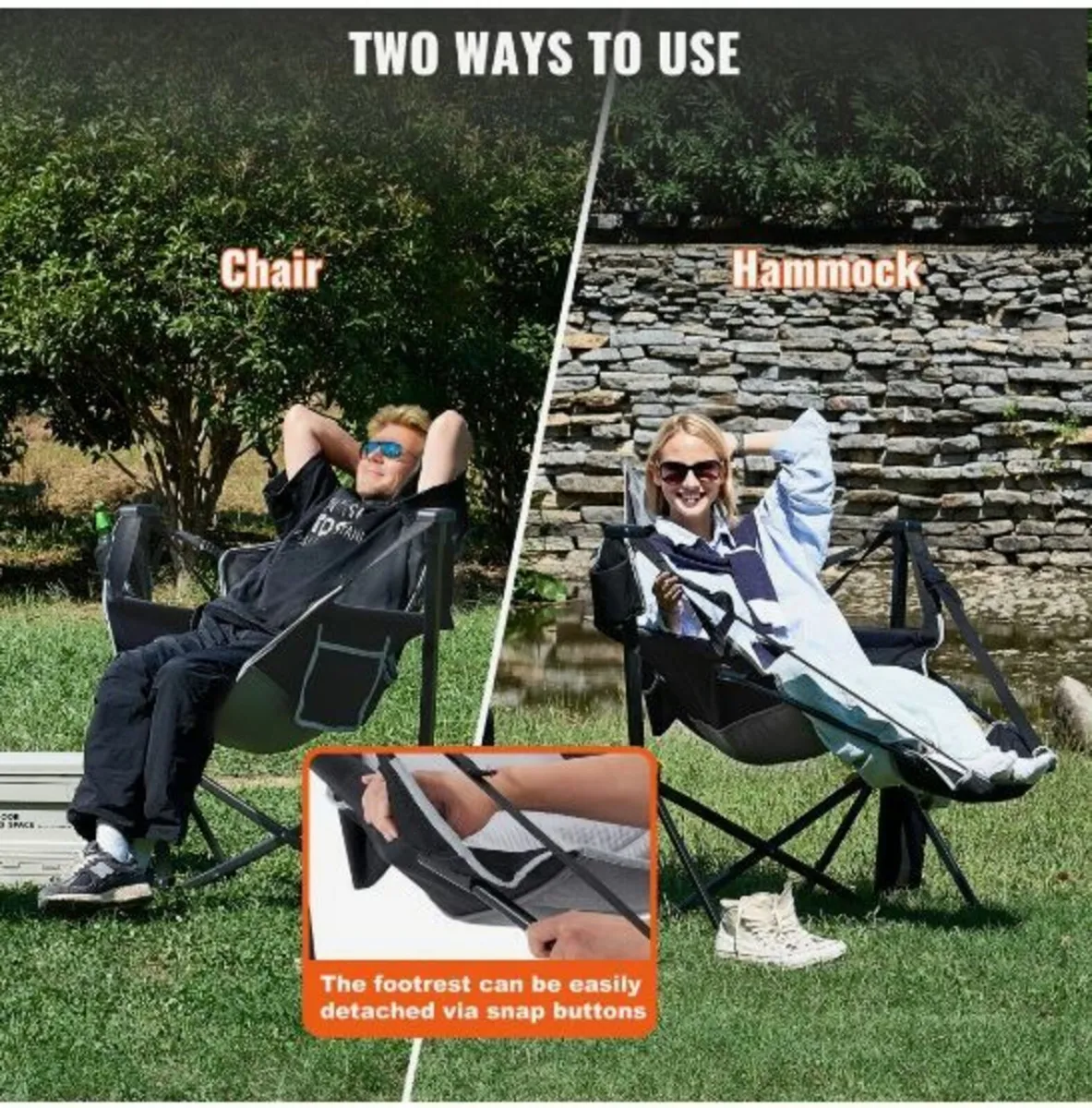 Camping Chair Hammock Chair 300 lbs - Image 4
