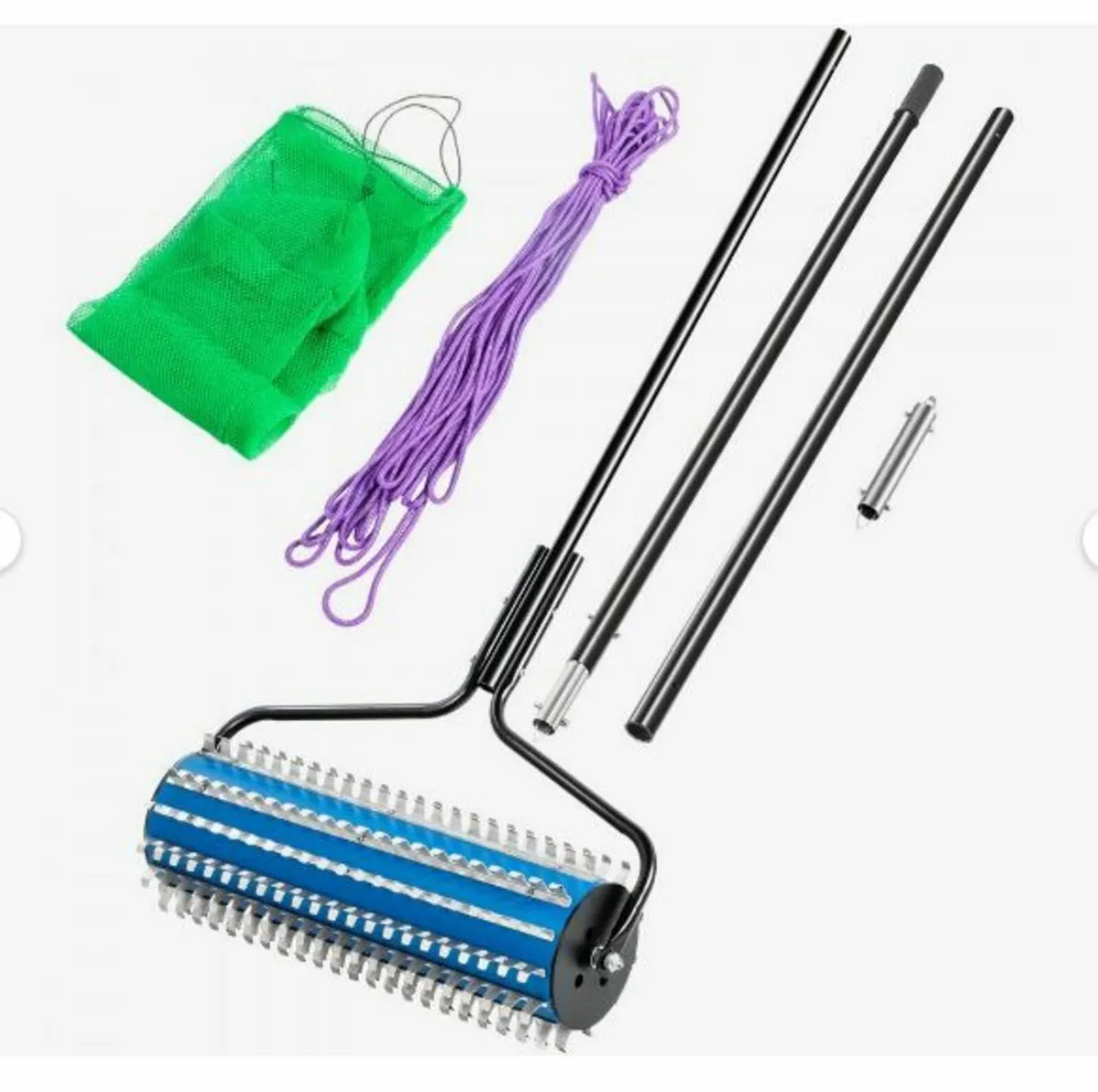 Roller Weed Rake, 12’ Lake Weed Cutter - Image 1