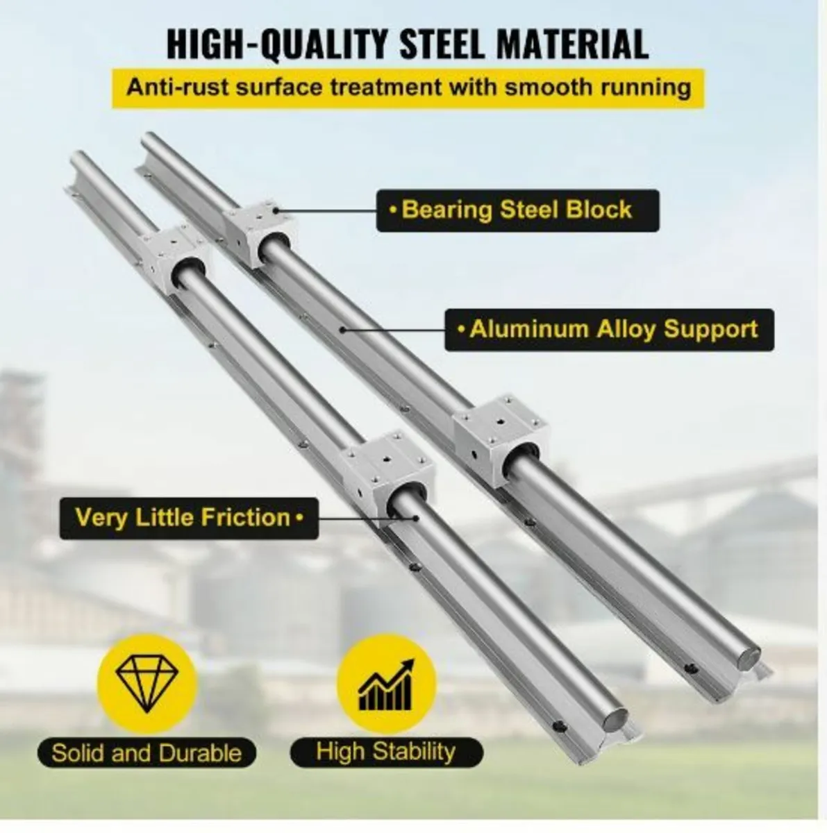 Linear Rail Guide 2X SBR16-600 mm - Image 4