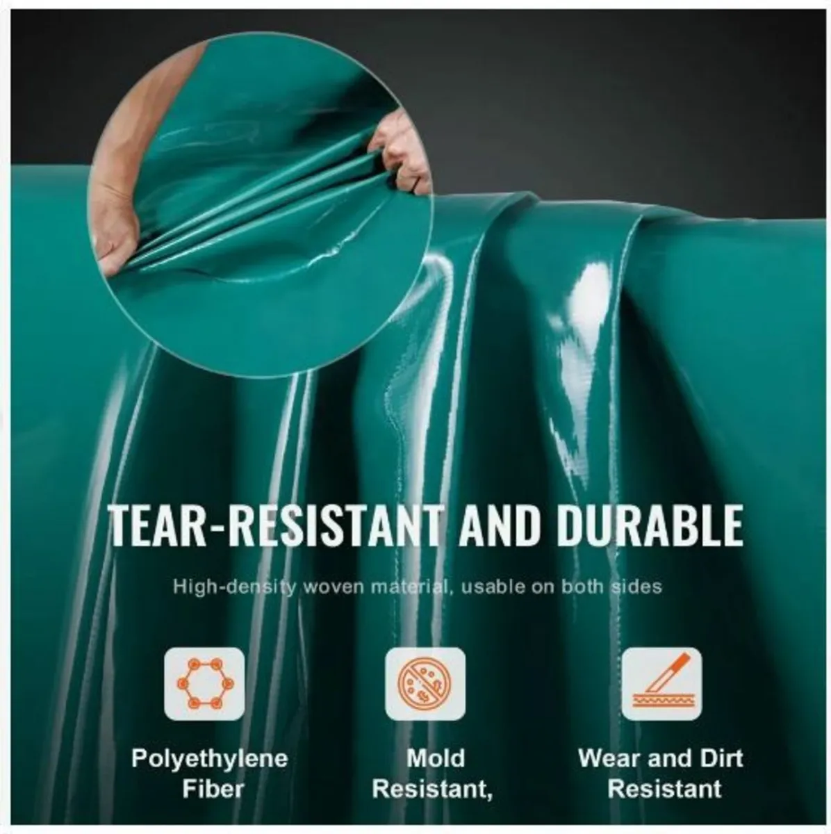 PVC Waterproof Tarp 16.5 x 29.5 ft - Image 4