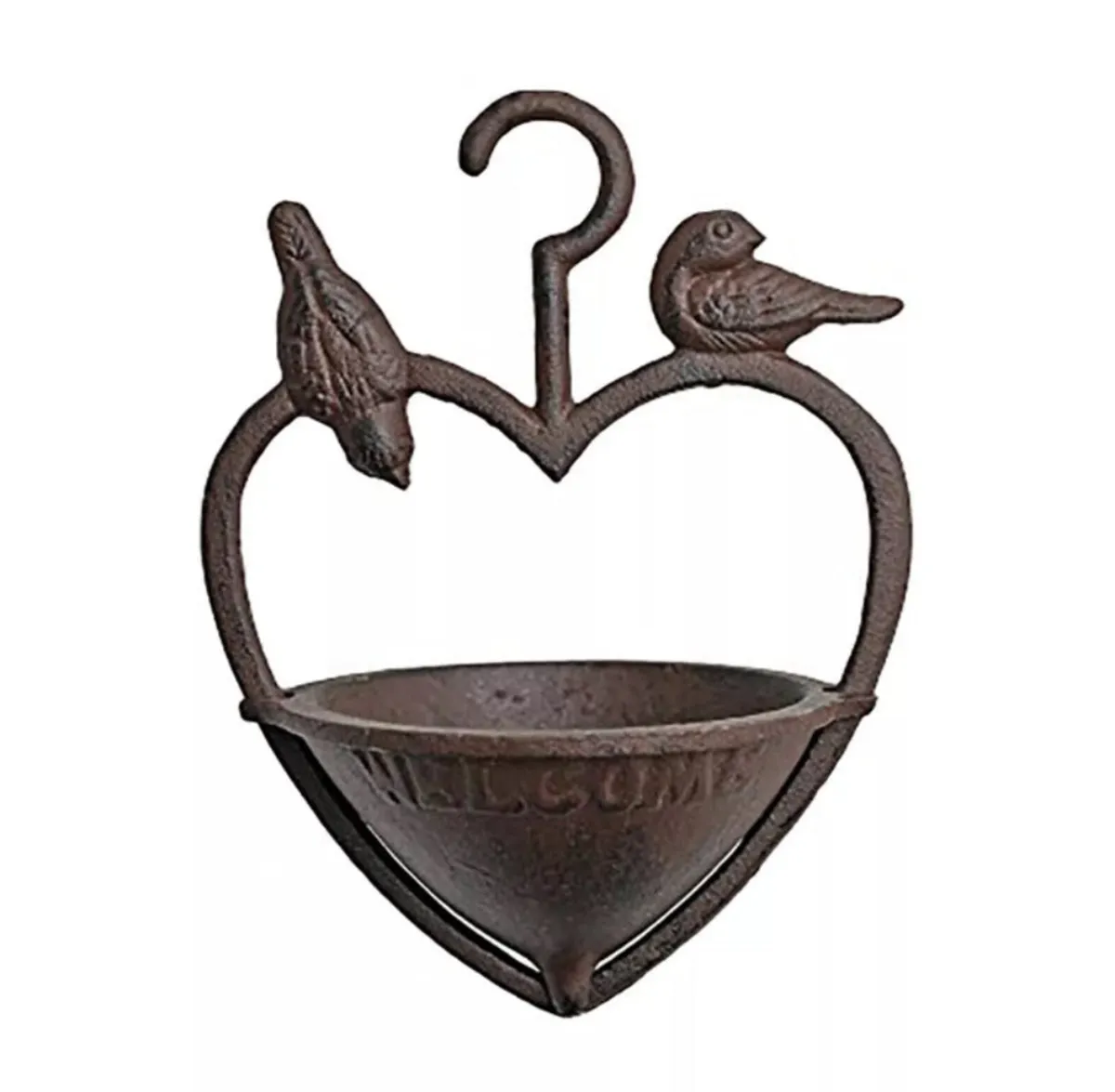Cast Iron Loveheart Wild Bird Feeder Garden - Image 3