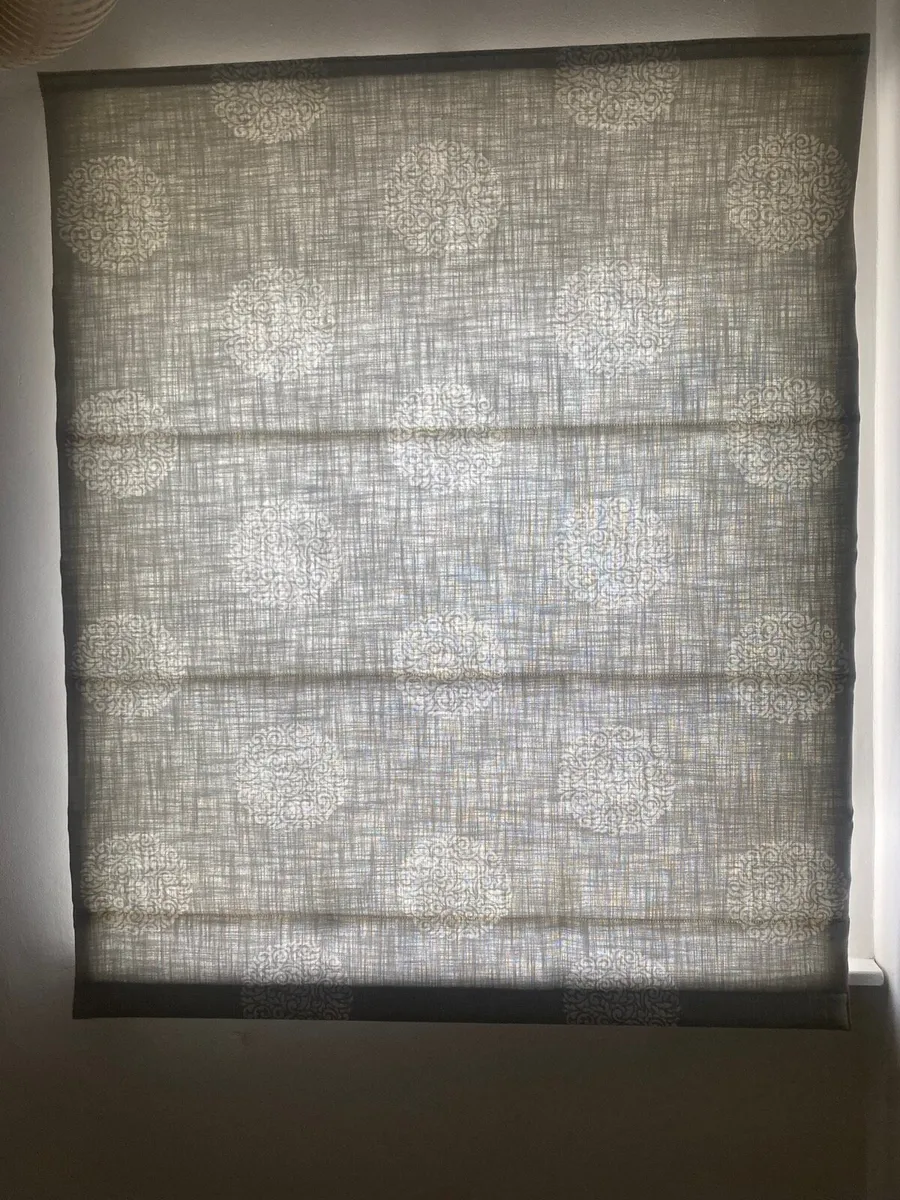 Grey Laura Ashley roller blind - Image 1