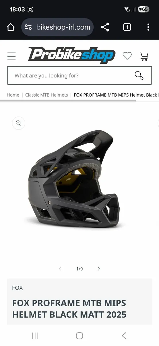 Fox helmet - Proframe Matte MIPS