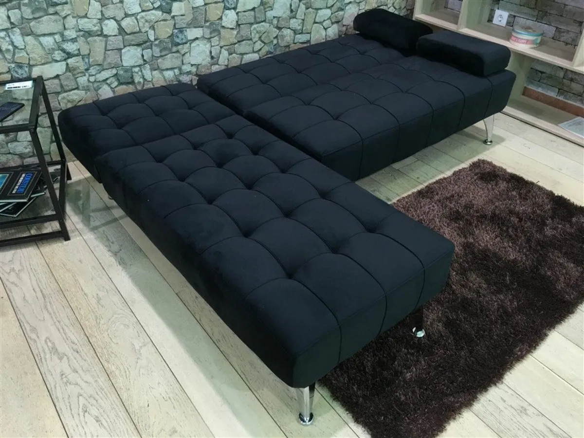 ✅ Nordic Comfort – Chaise Sofa Turns into Bed - Image 3