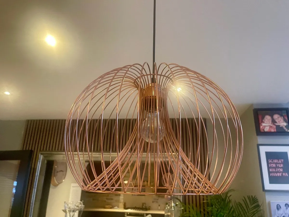 2 Overtable Light Copper Lights fittings - Image 2