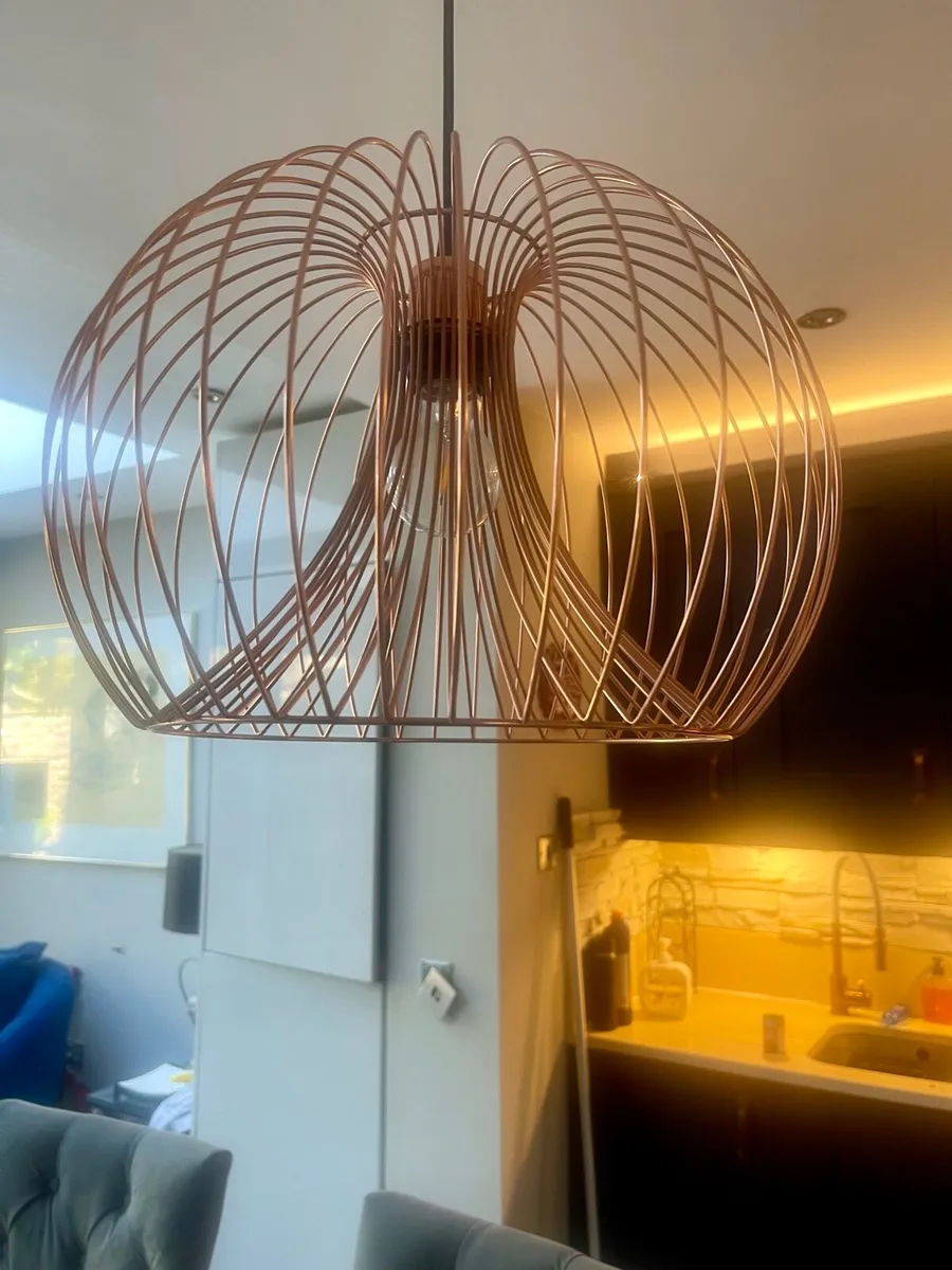 2 Overtable Light Copper Lights fittings - Image 4