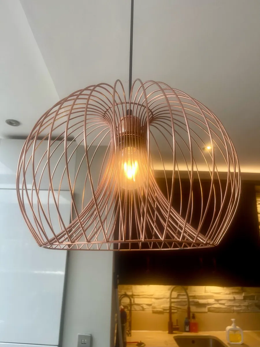 2 Light Copper Lights fittings - Image 1