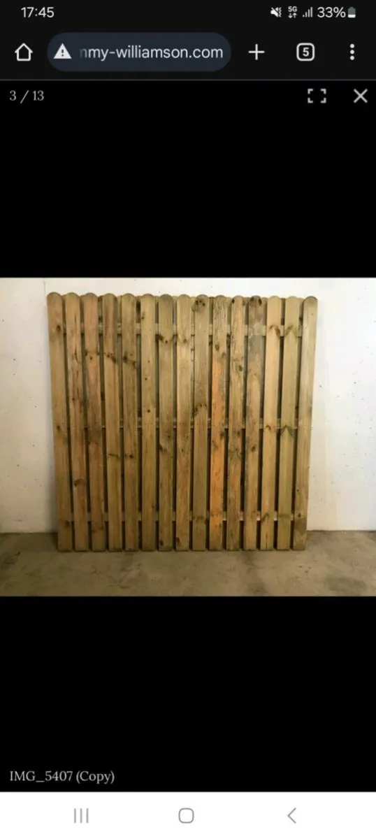 Picket Panel Double Sided Fence - Image 1