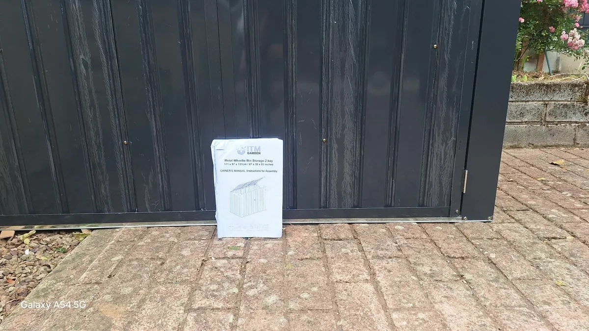 Brand New: Wheelie Bin Storage Cover 2 Bay - Image 4