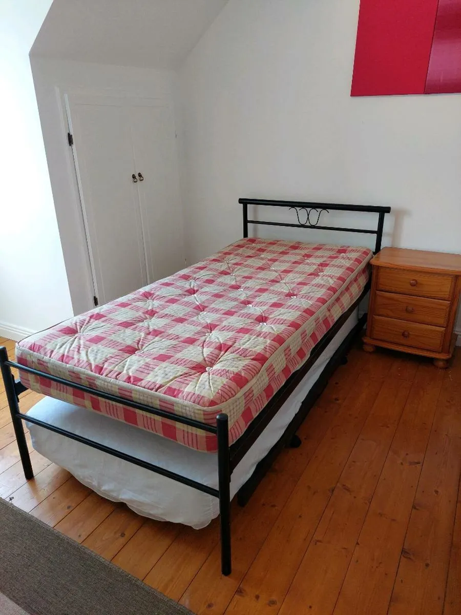 Single bed  and roll out bed - Image 4