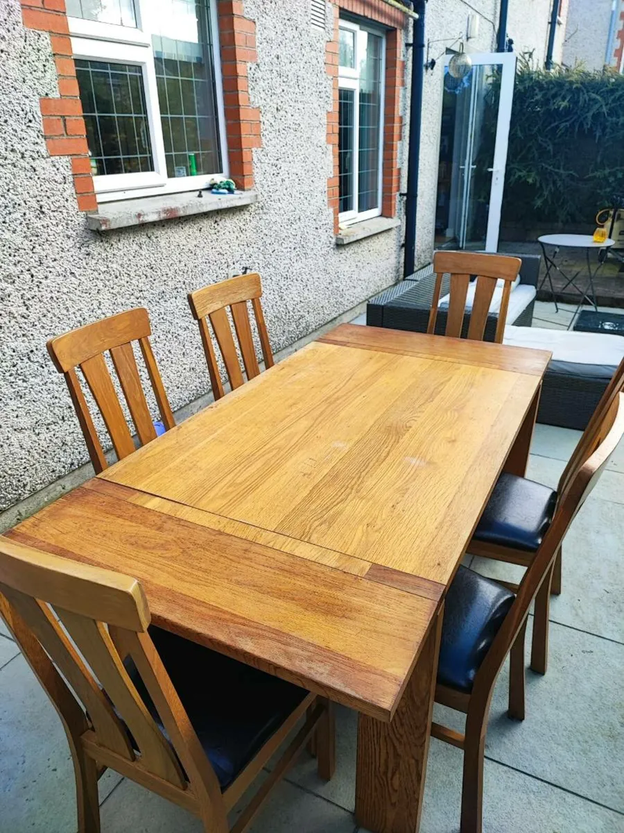 Kitchen table 6 chairs - Image 4