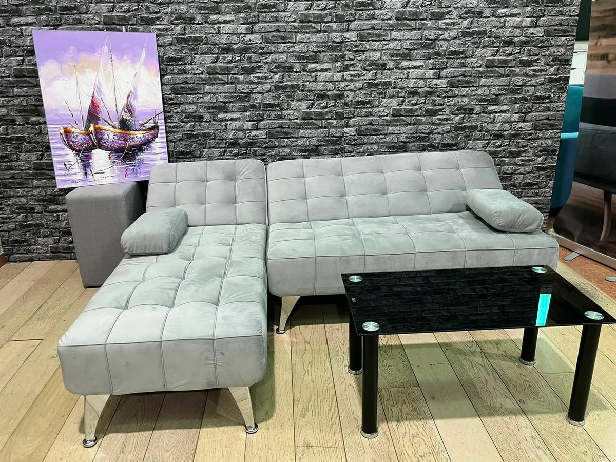 ✅ Sleek & Snug – Nordic Sofa Bed with Chaise - Image 2