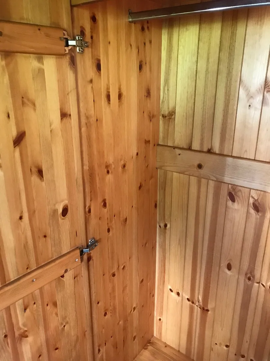 Solid Pine double wardrobe - Image 4