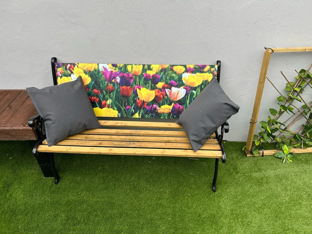 cast iron garden bench - Image 1