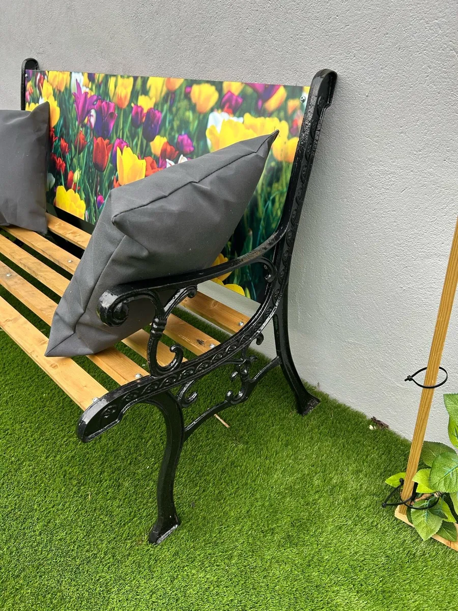 cast iron garden bench - Image 2