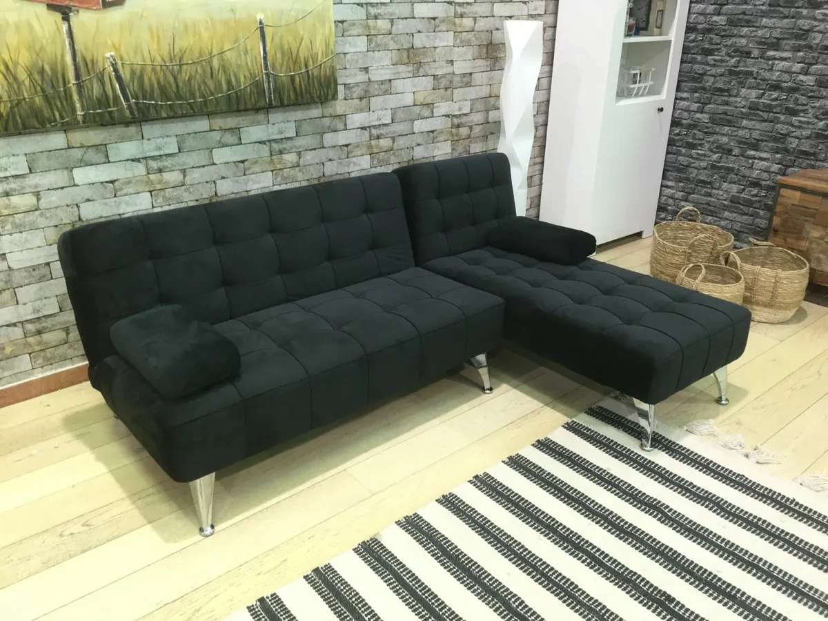 ✅ Nordic Comfort – Chaise Sofa Turns into Bed - Image 3