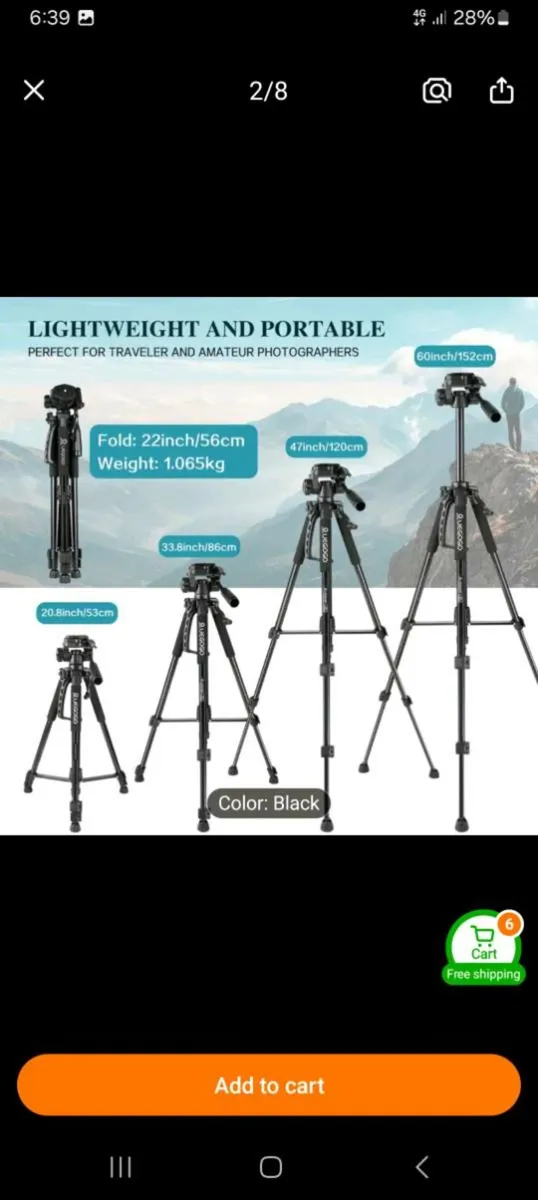 4k HD digital camcorder with tripod - Image 4