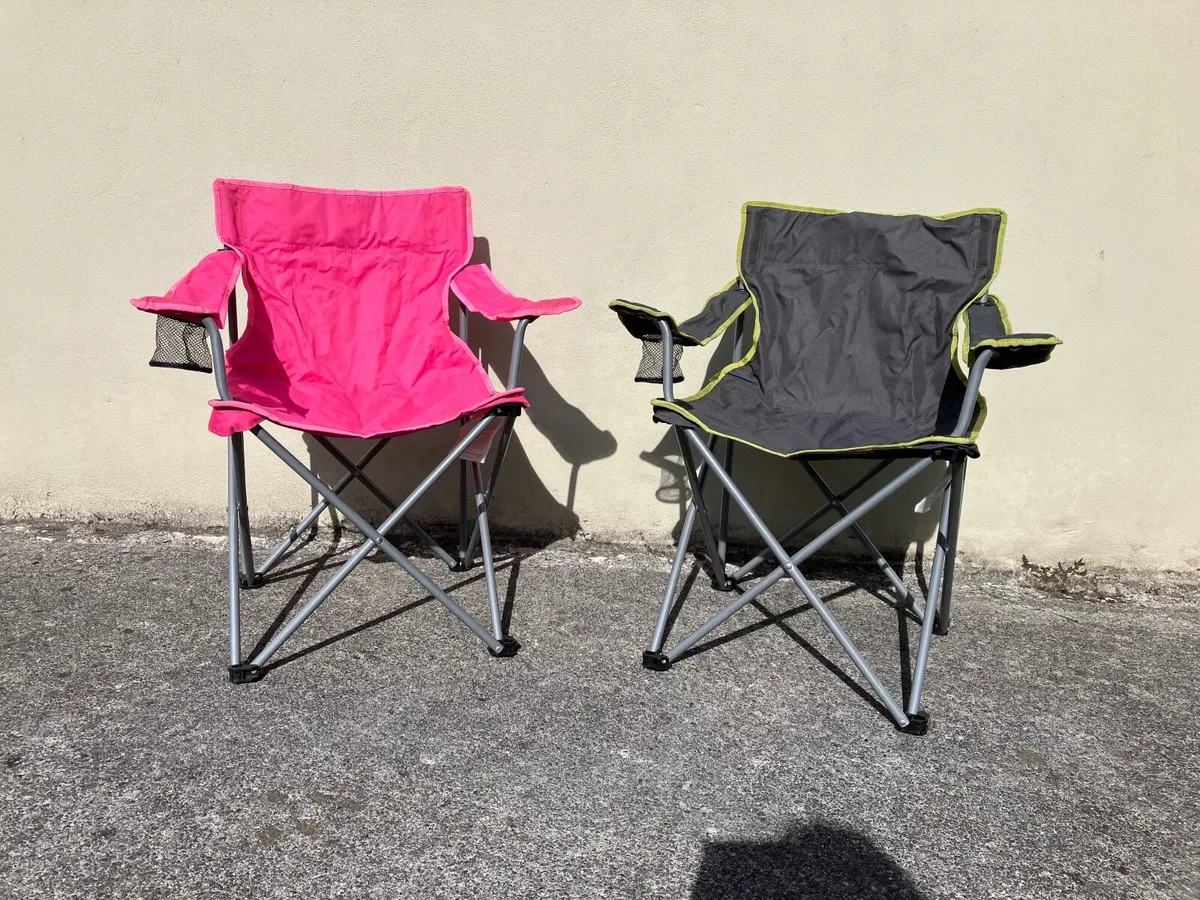 6 x Folding Camping / Festival / Picnic Chairs - Image 1