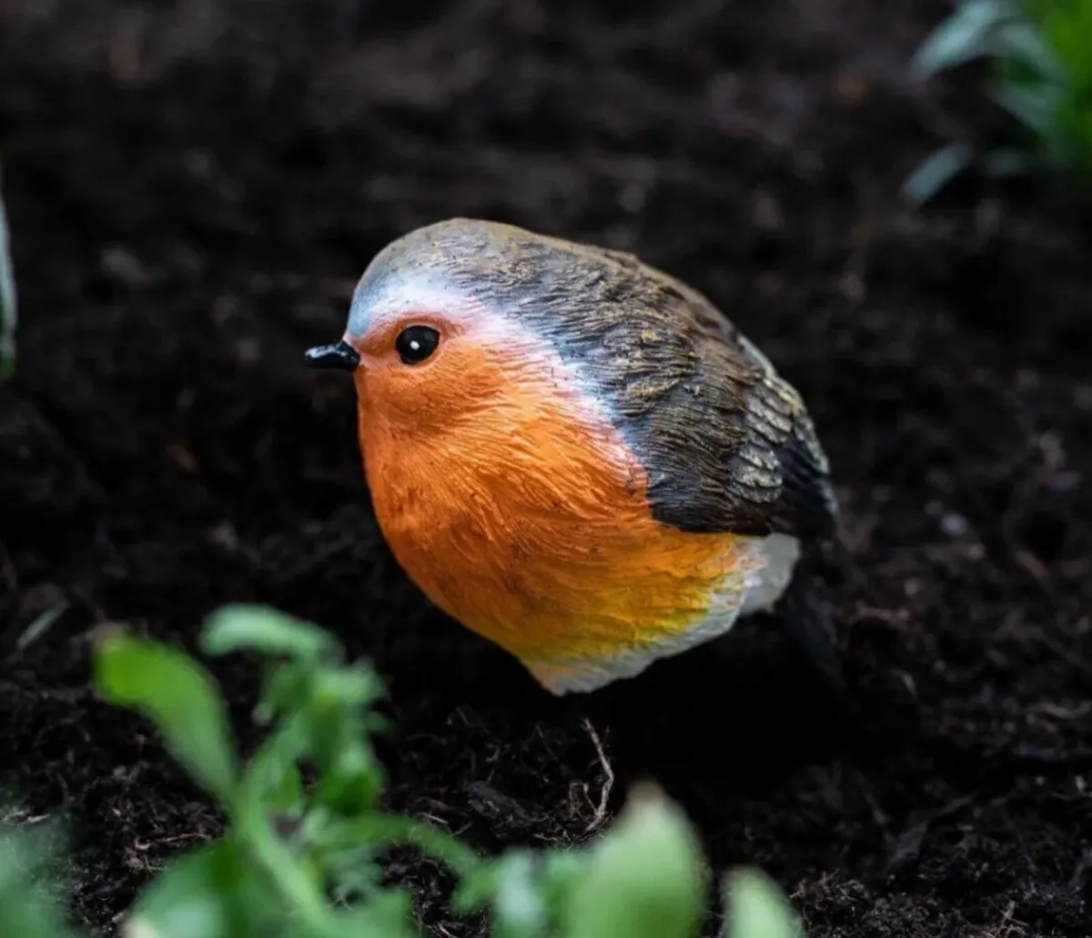 2 x Robins Bird Set Garden Ornaments NEW - Image 3