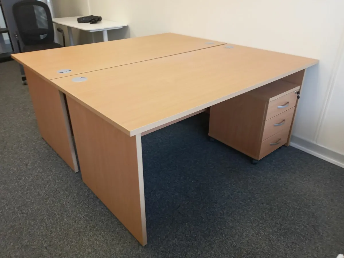 Delivery - 2 x Office Desks with Pedestals - Image 3